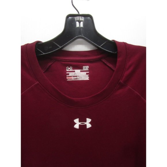Under Armour Shirt Small Pullover Top Heat Gear Loose Running Preppy - Picture 2 of 10
